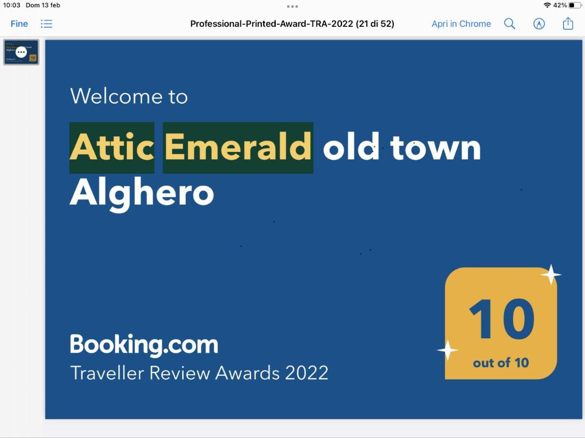 Alghero Old Town Double Confort Competitive Rate, Emerald Apartment Luaran gambar